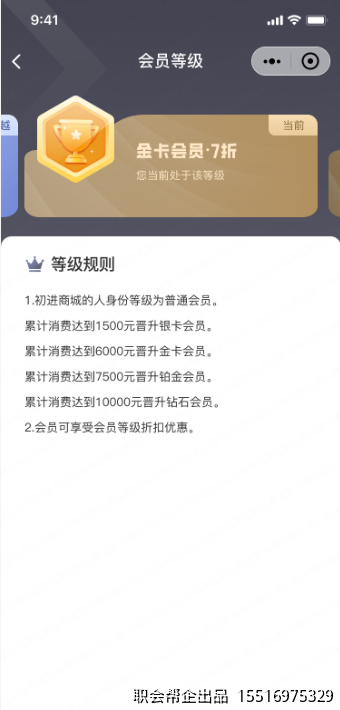 会员等级页