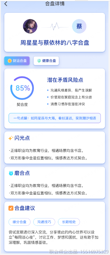 合盘详情契合度分析