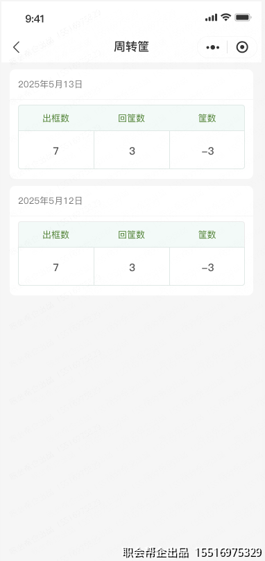 周转筐管理